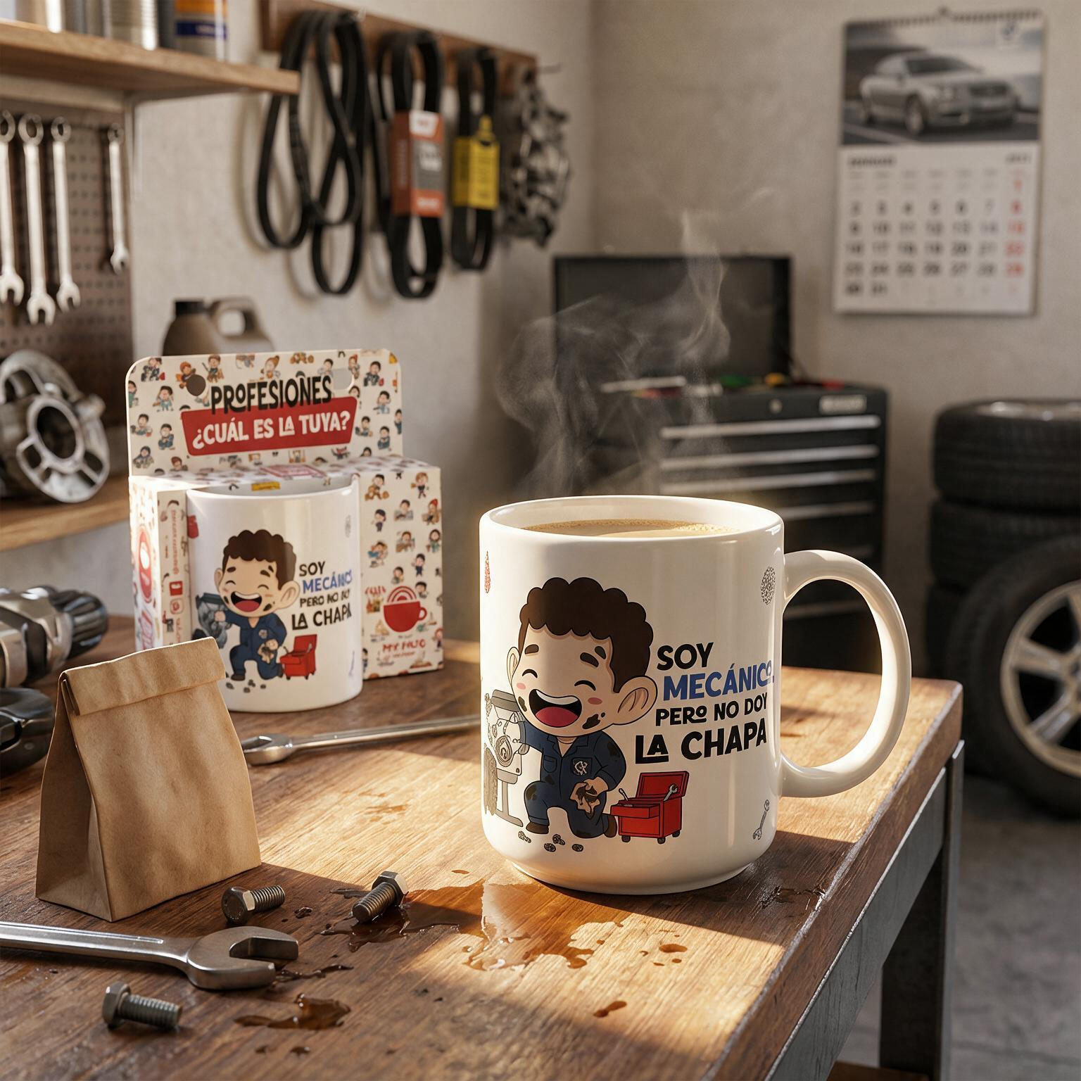 Taza de Cerámica – Mecánico | Malasaña