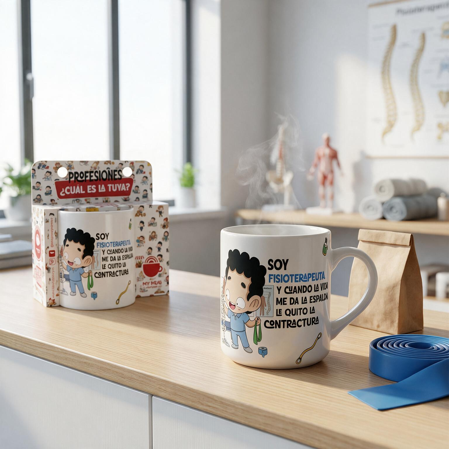 Taza de Cerámica – Fisioterapeuta | Malasaña