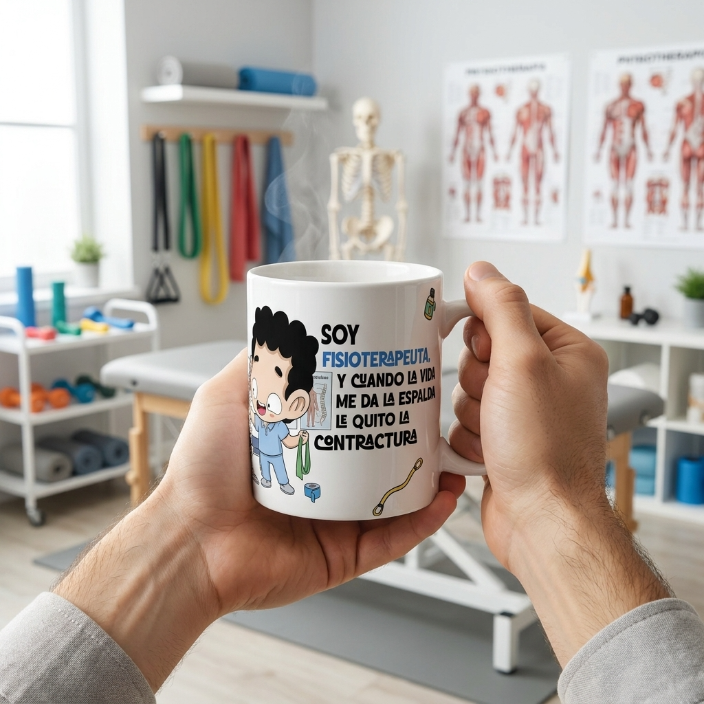 Taza de Cerámica – Fisioterapeuta | Malasaña