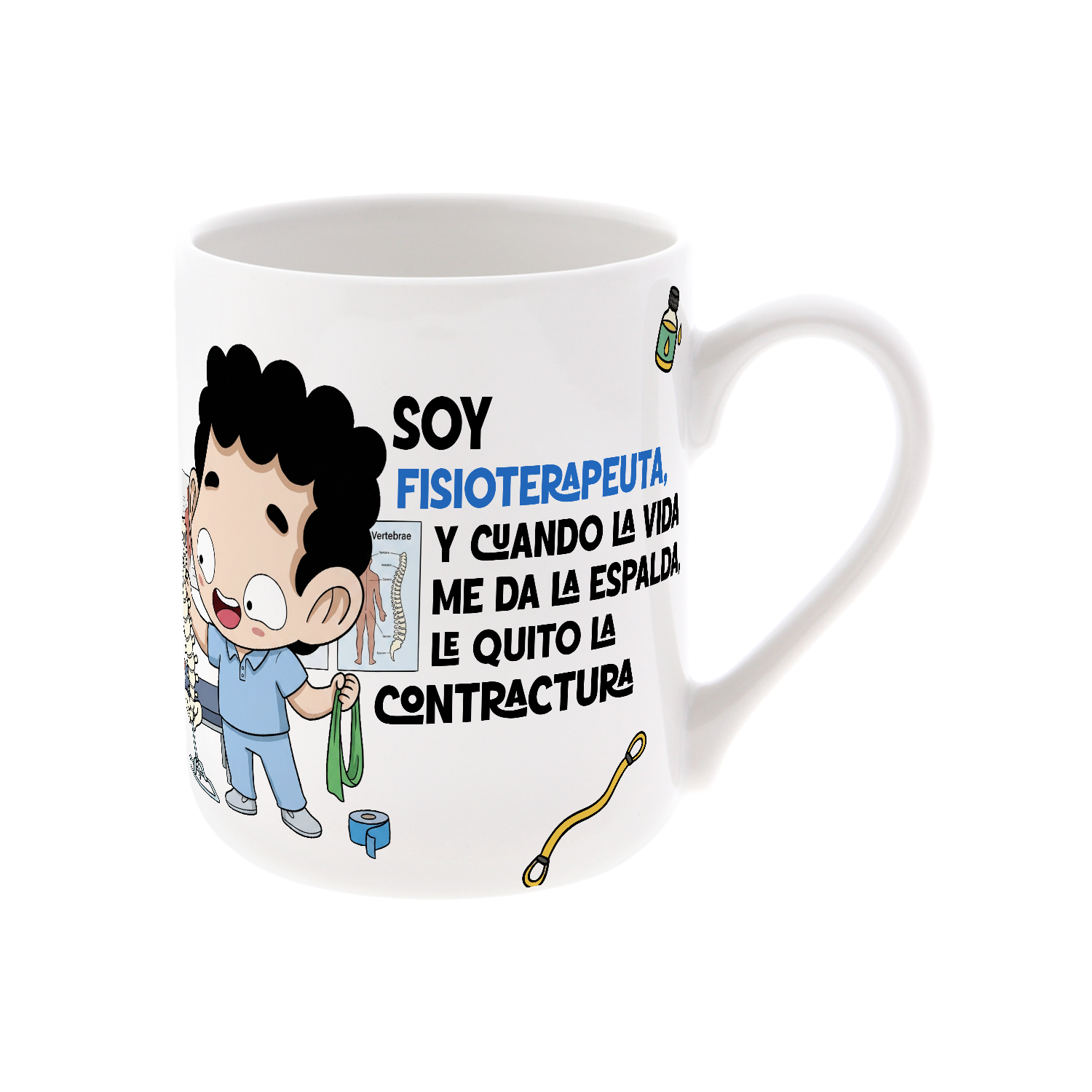 Taza de Cerámica – Fisioterapeuta | Malasaña