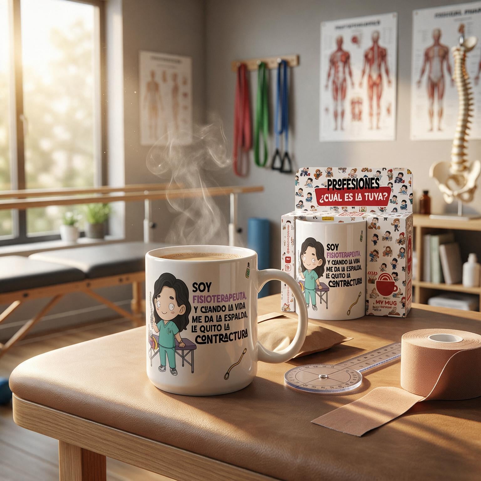 Taza de Cerámica – Fisioterapeuta | Malasaña