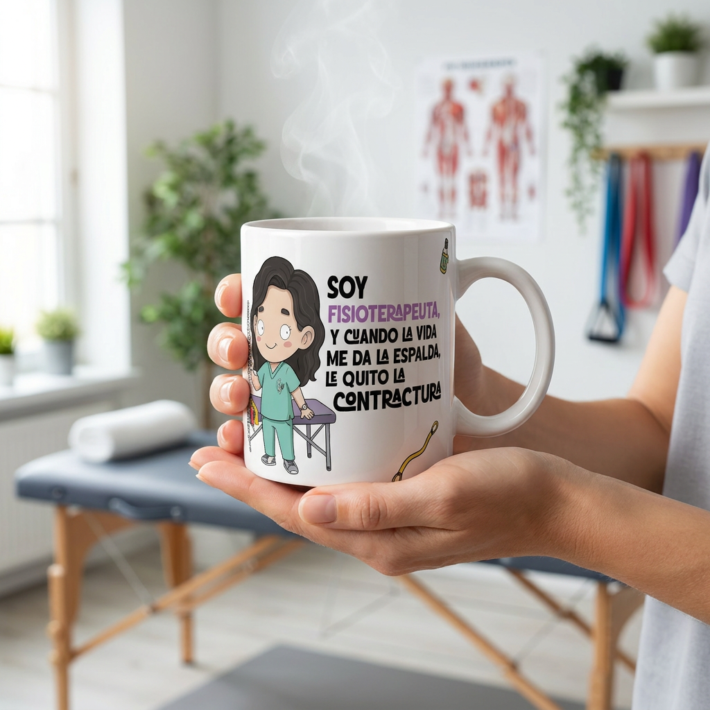 Taza de Cerámica – Fisioterapeuta | Malasaña