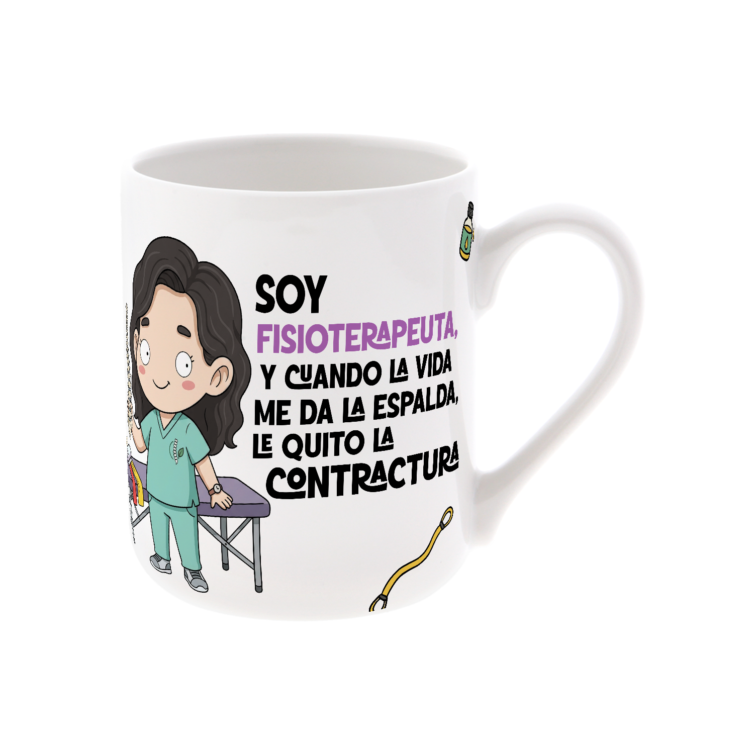 Taza de Cerámica – Fisioterapeuta | Malasaña