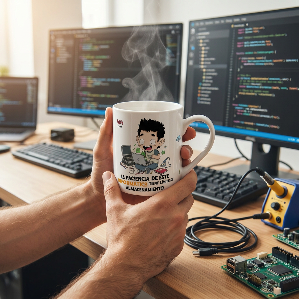 Taza de Cerámica – Informático & Informática | Malasaña