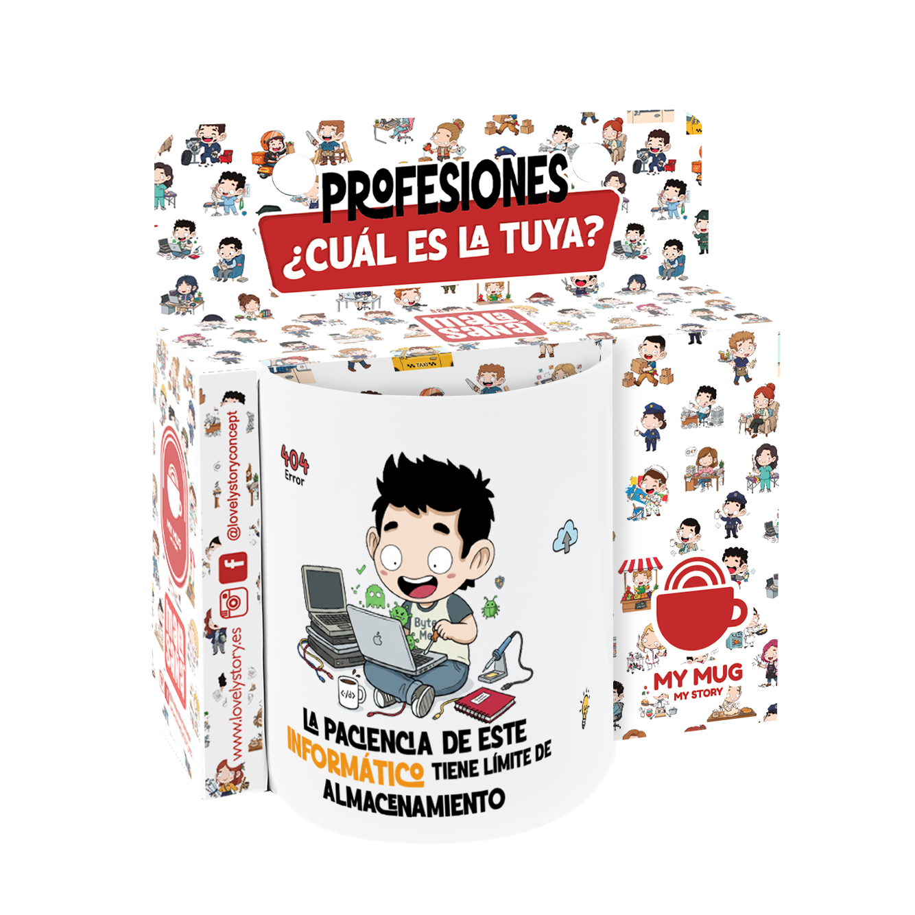 Taza de Cerámica – Informático & Informática | Malasaña