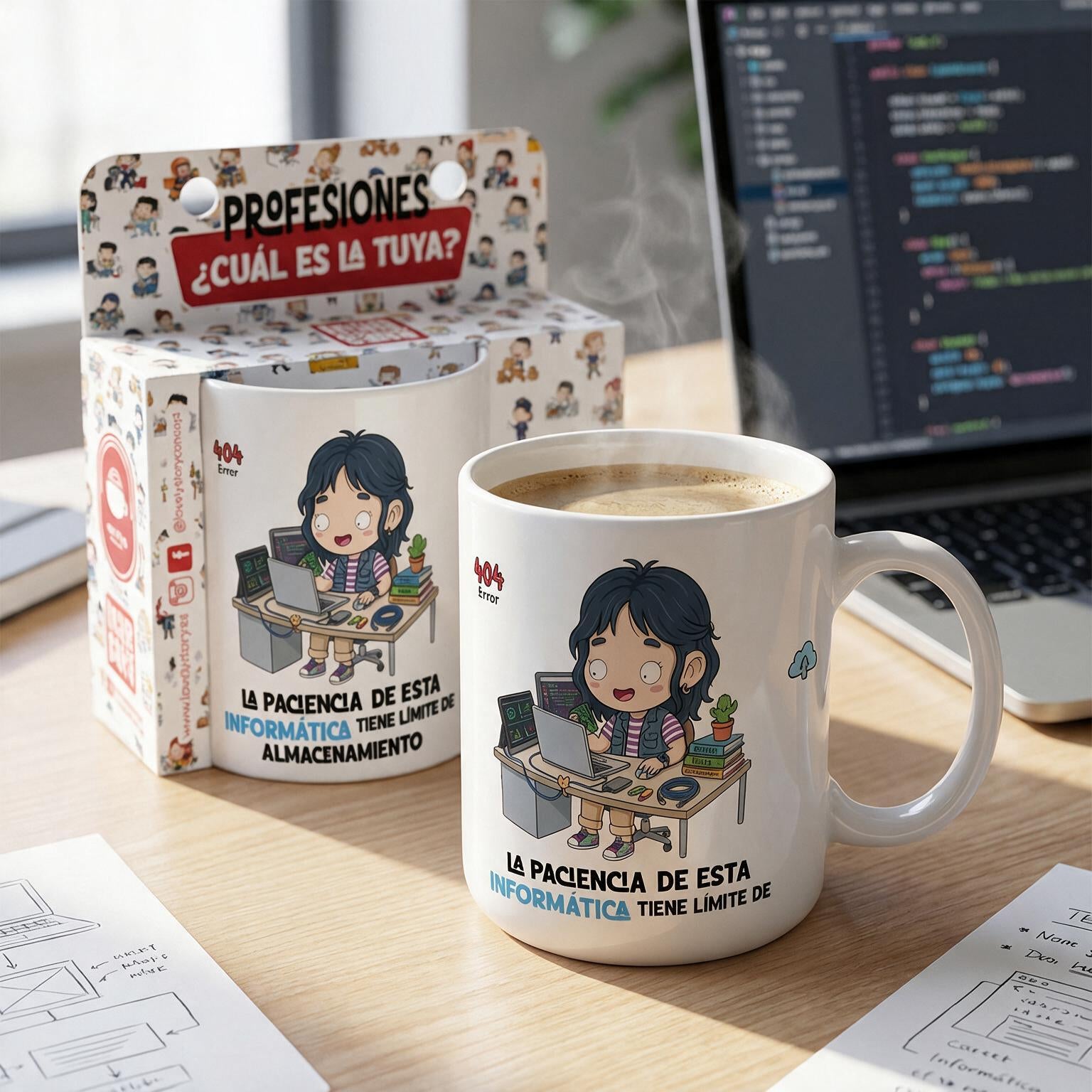 Taza de Cerámica – Informático & Informática | Malasaña