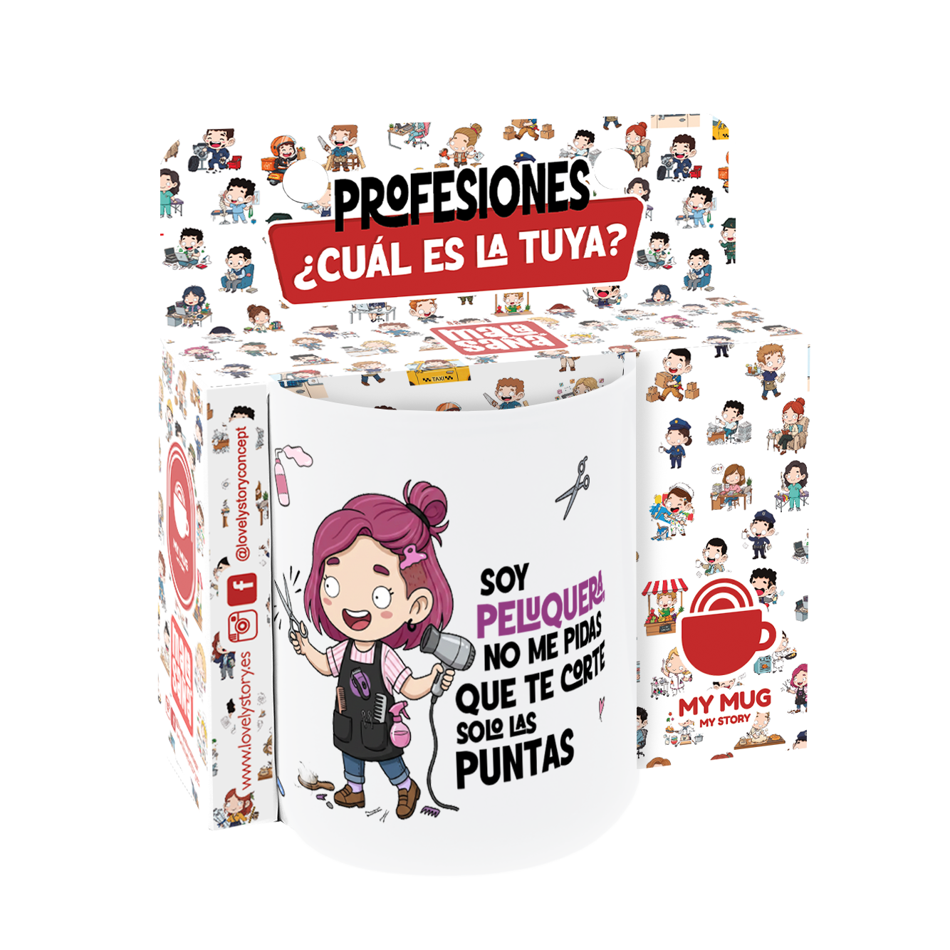 Taza de Cerámica – Peluquero & Peluquera | Malasaña