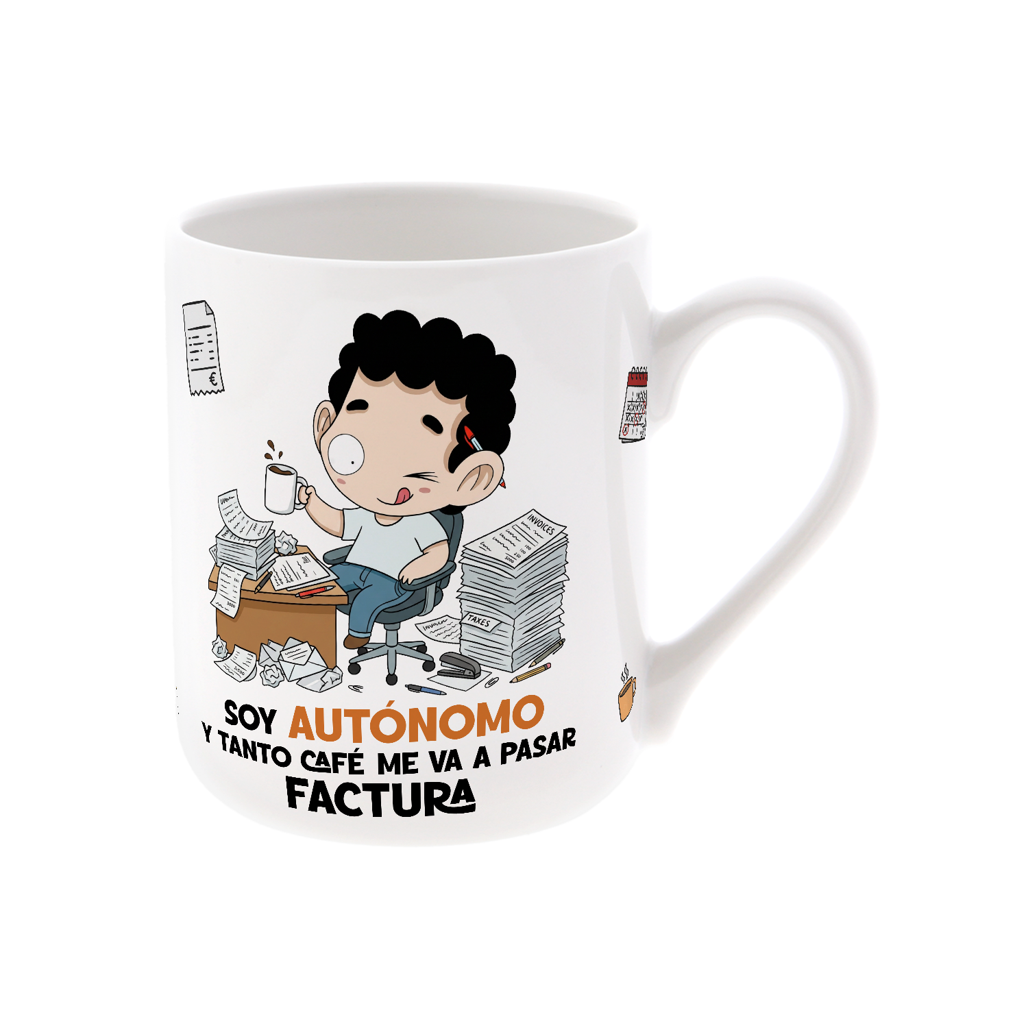 Taza de Cerámica – Autónomo & Autónoma | Malasaña