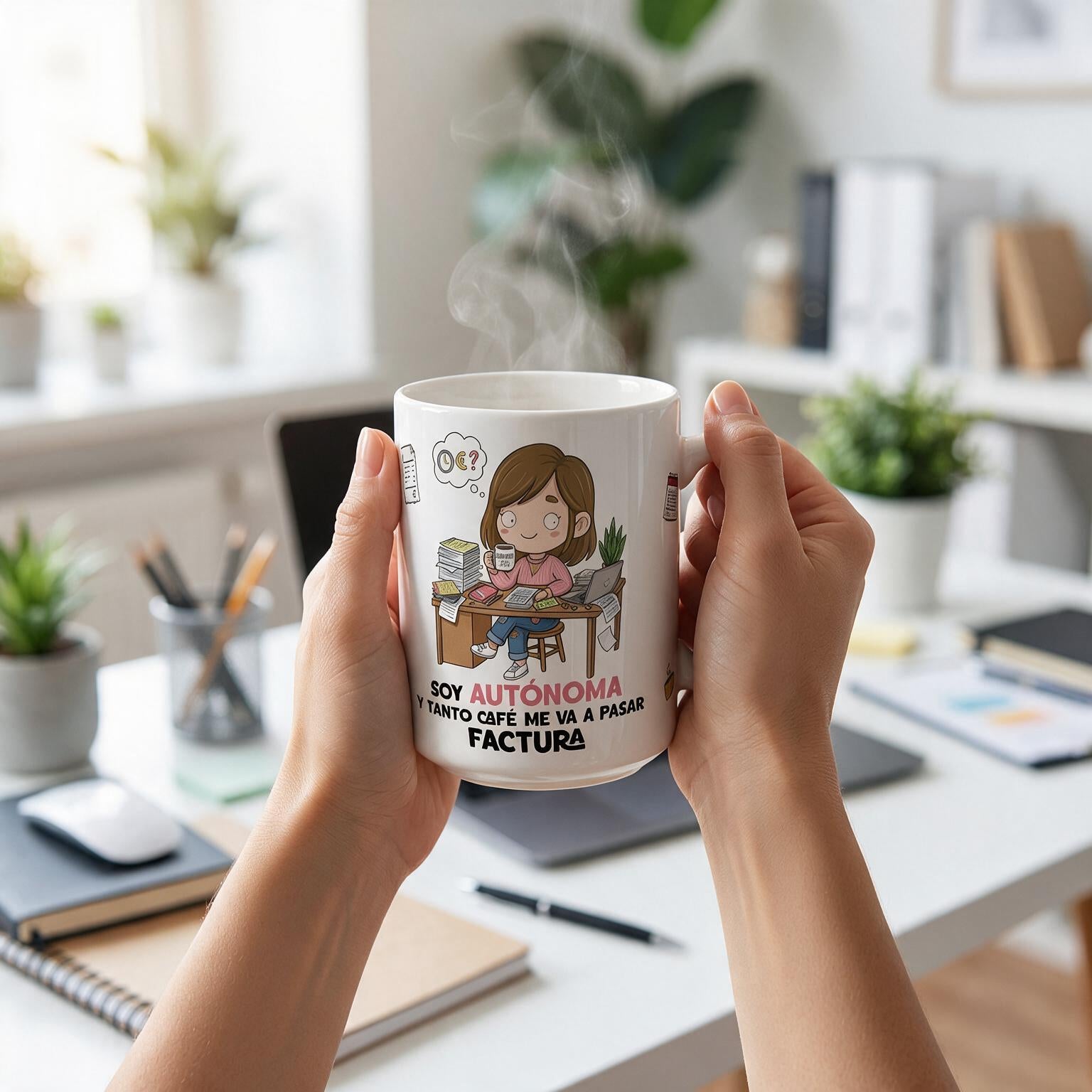 Taza de Cerámica – Autónomo & Autónoma | Malasaña