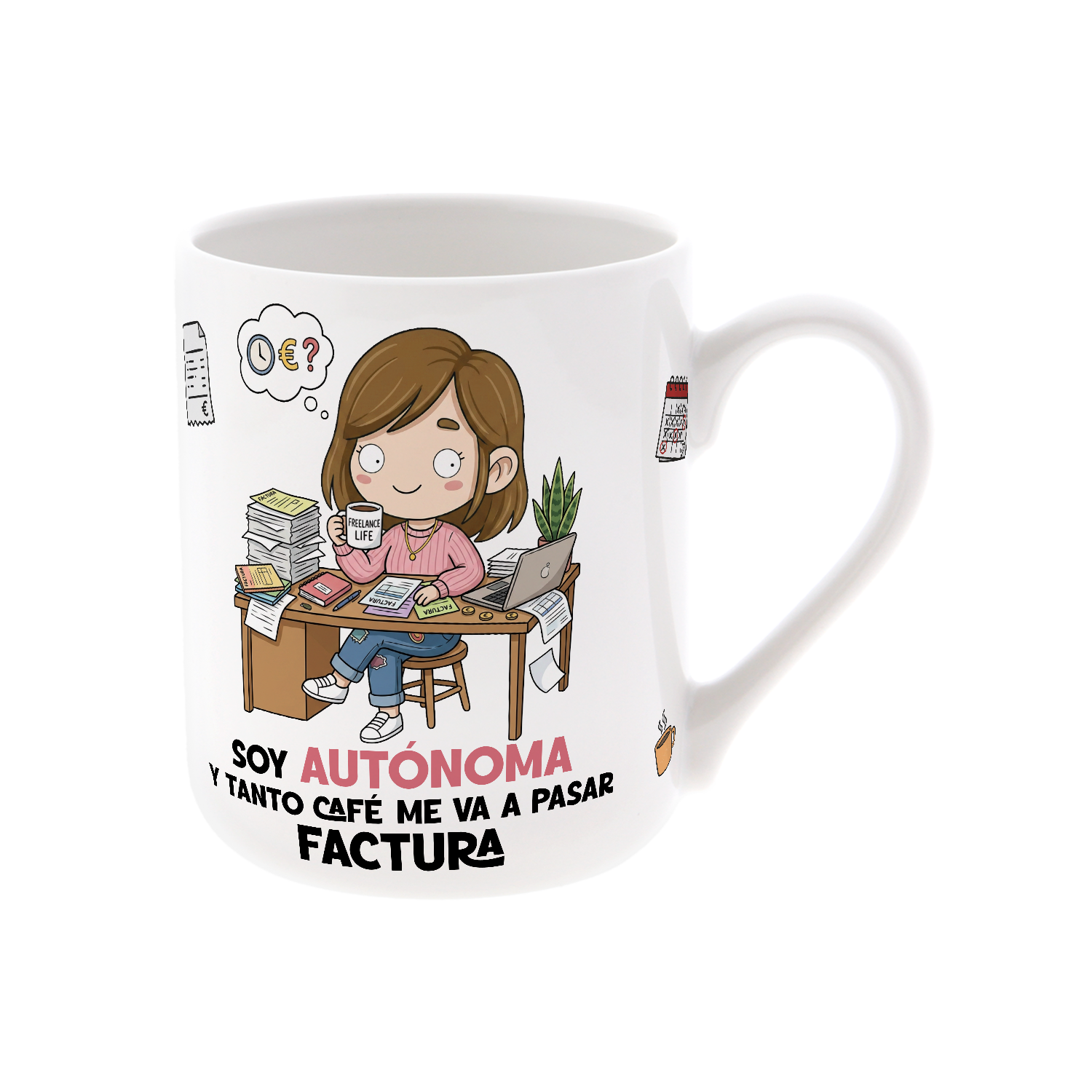 Taza de Cerámica – Autónomo & Autónoma | Malasaña