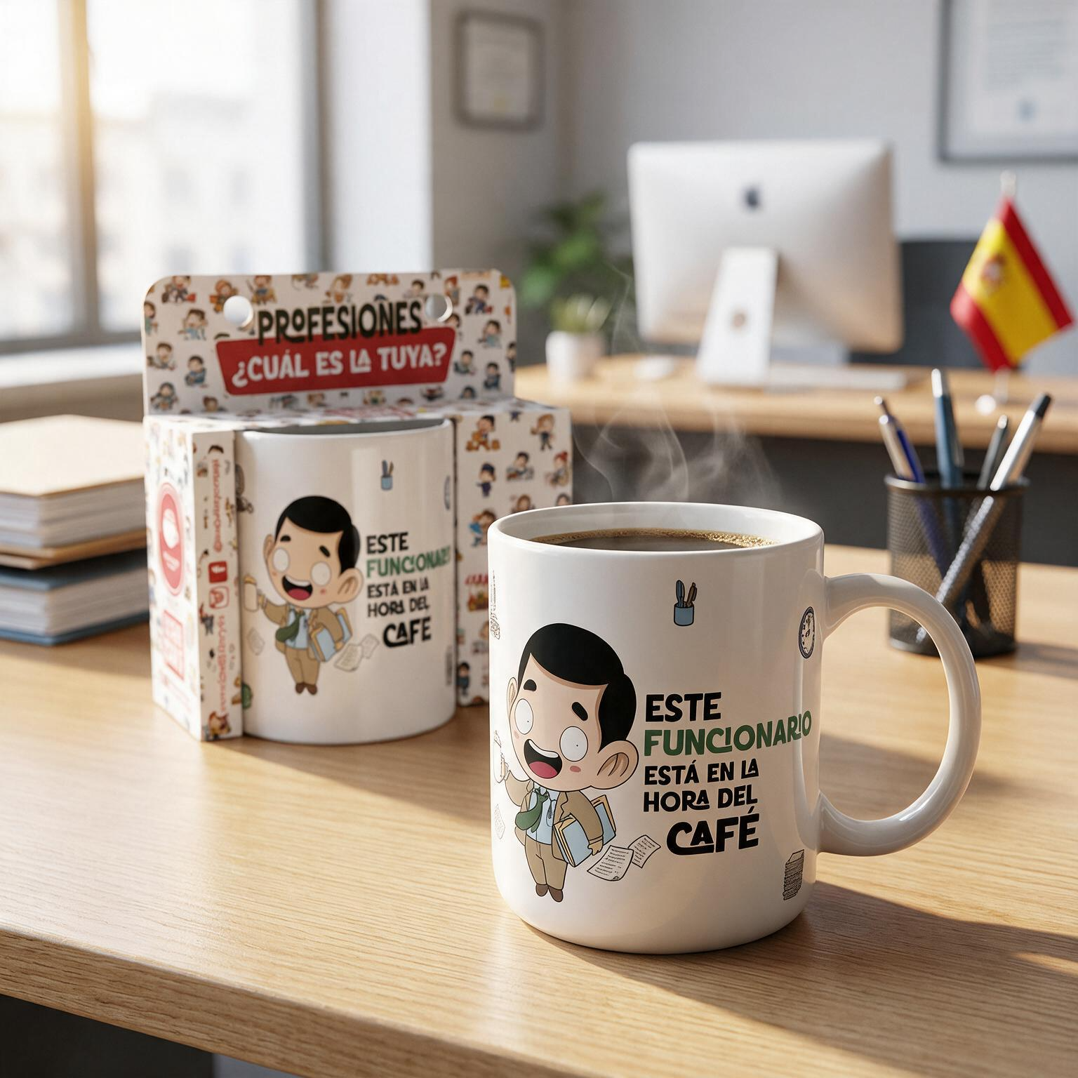 Taza de Cerámica – Funcionario & Funcionaria | Malasaña