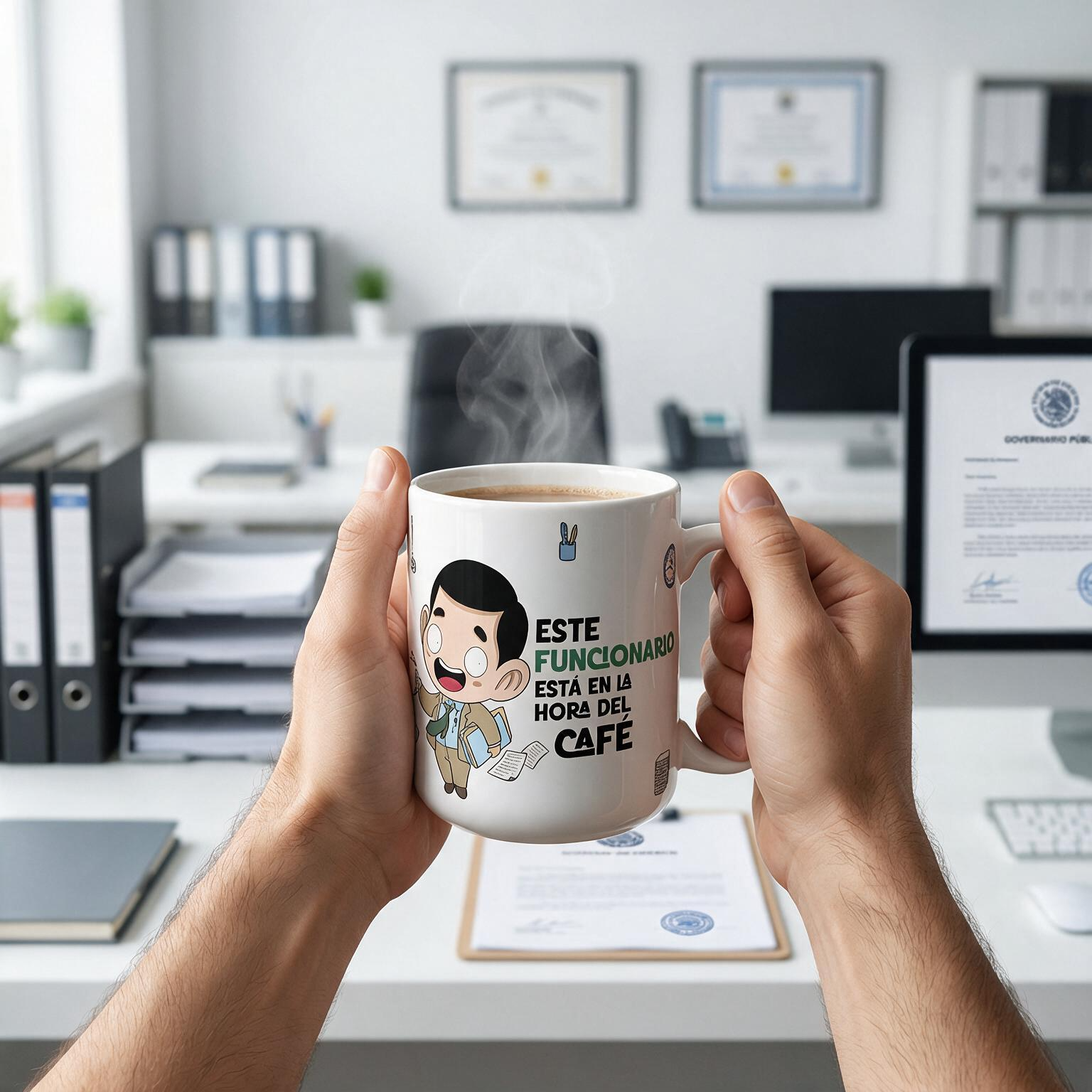 Taza de Cerámica – Funcionario & Funcionaria | Malasaña