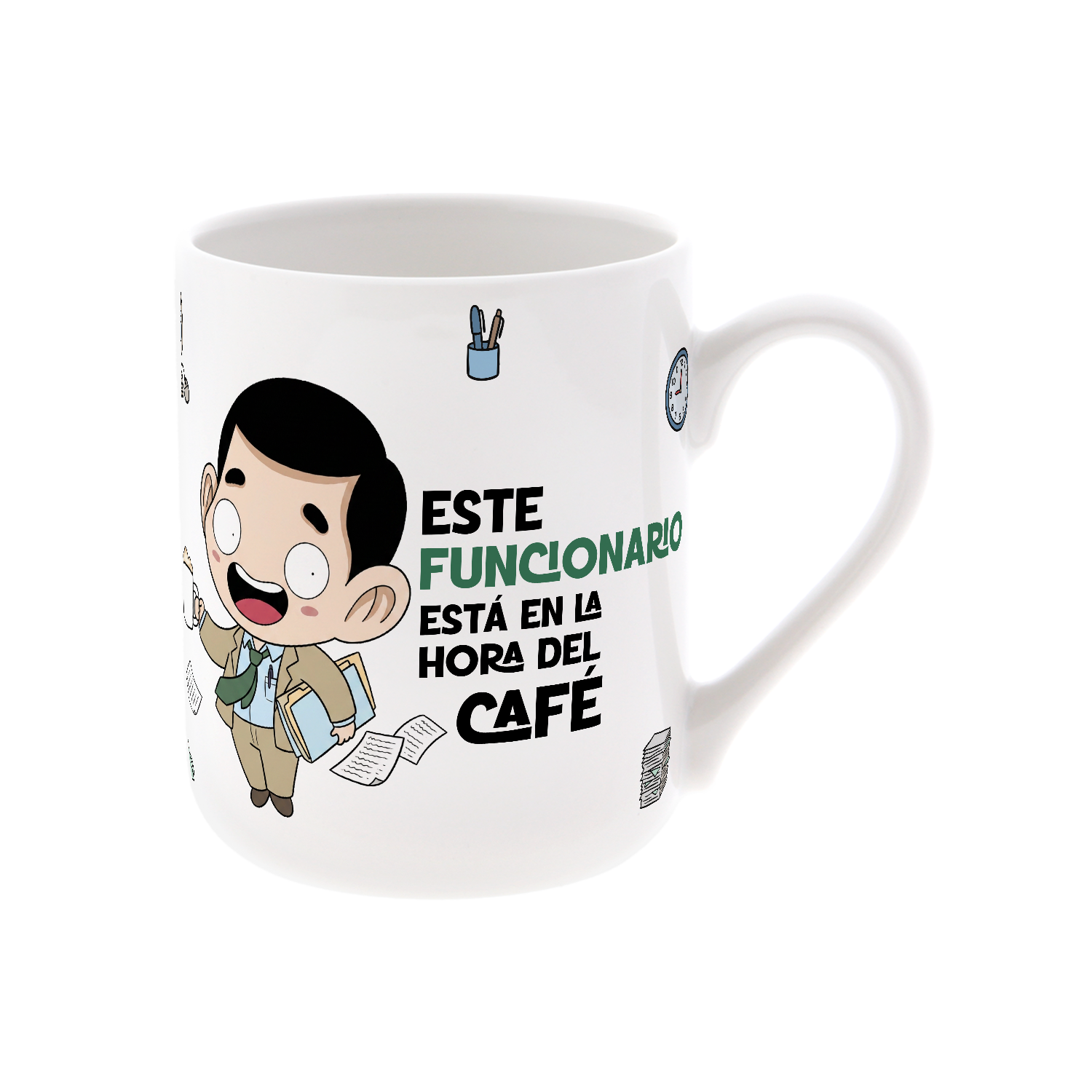 Taza de Cerámica – Funcionario & Funcionaria | Malasaña