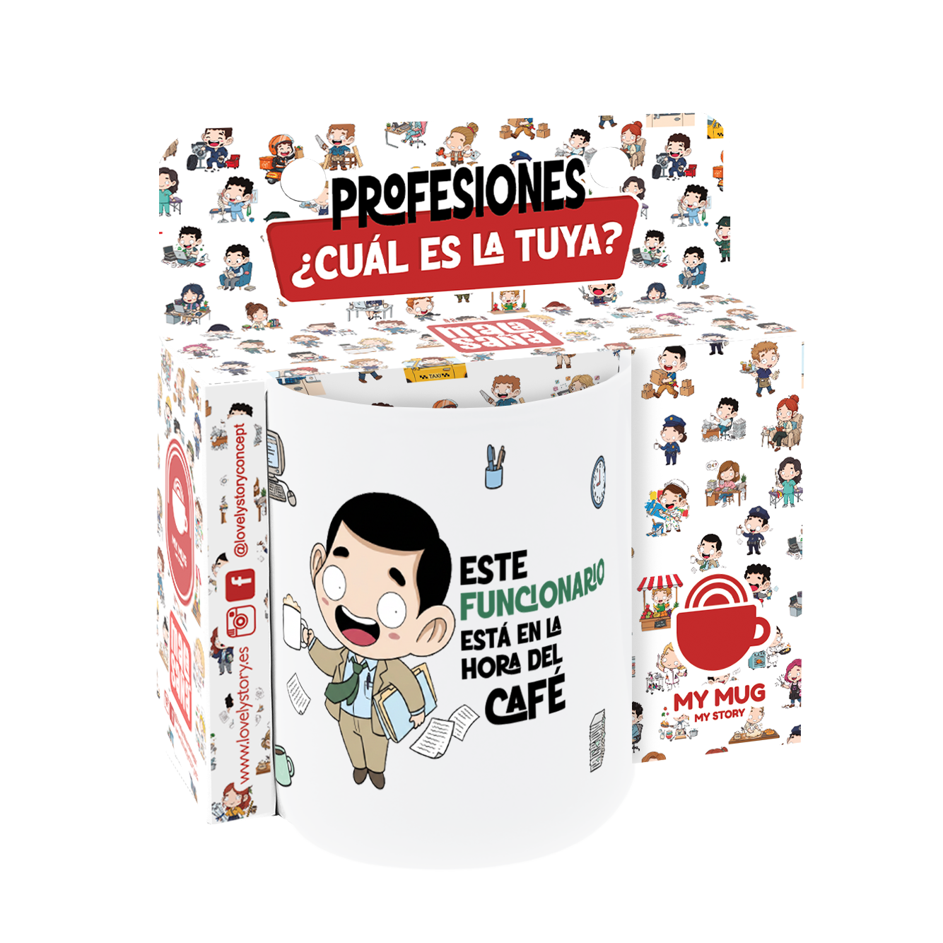 Taza de Cerámica – Funcionario & Funcionaria | Malasaña