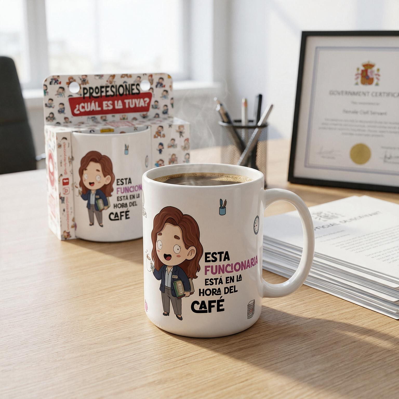 Taza de Cerámica – Funcionario & Funcionaria | Malasaña
