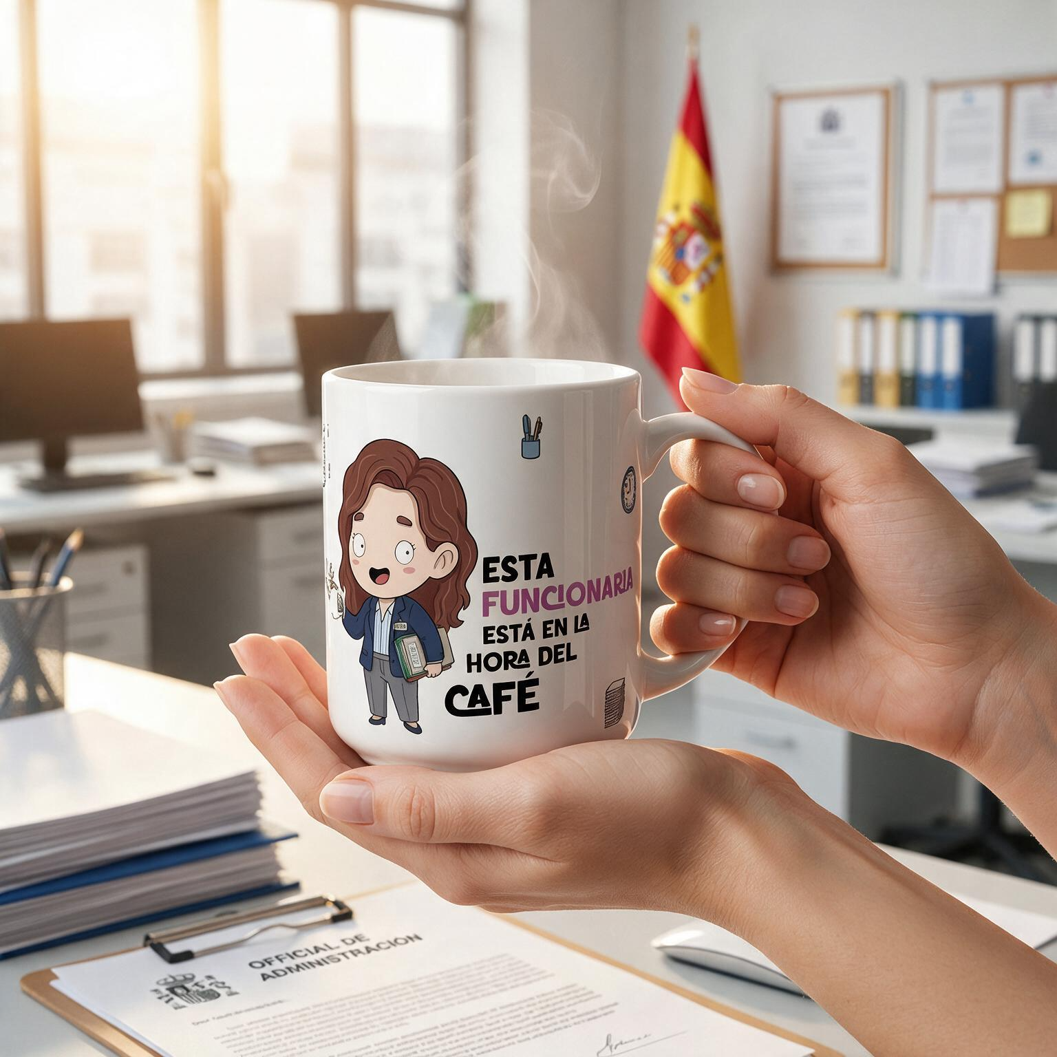 Taza de Cerámica – Funcionario & Funcionaria | Malasaña