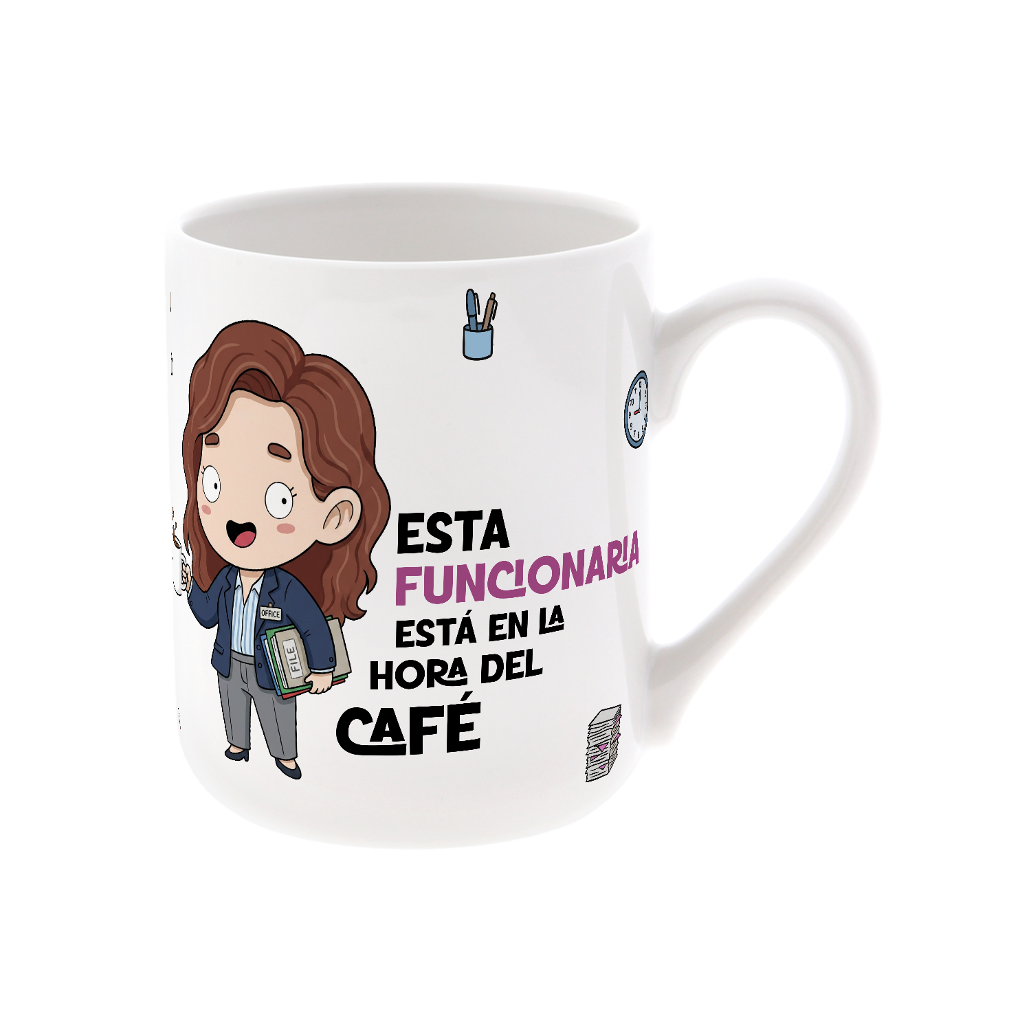 Taza de Cerámica – Funcionario & Funcionaria | Malasaña