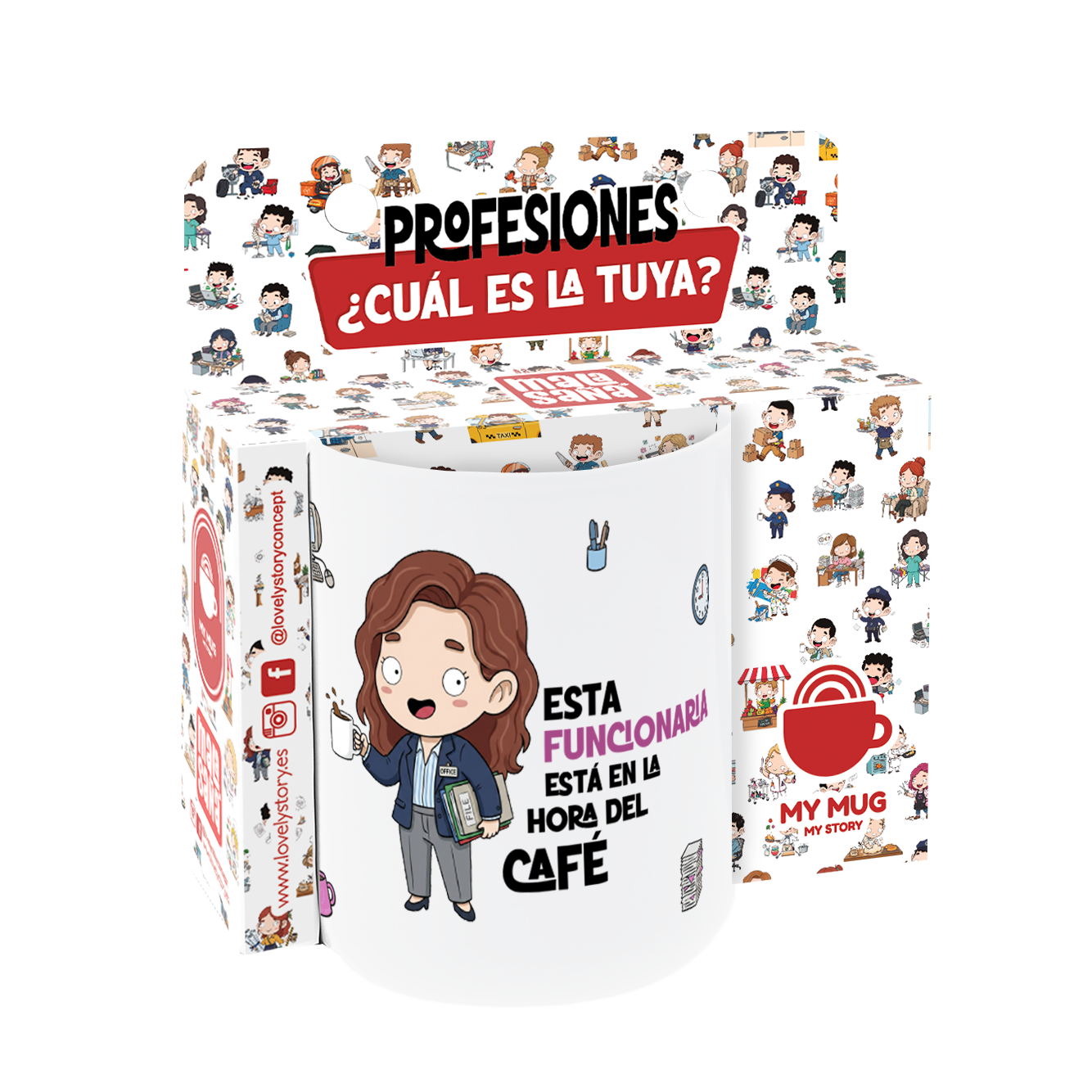 Taza de Cerámica – Funcionario & Funcionaria | Malasaña