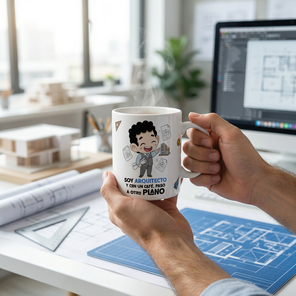 Taza de Cerámica – Arquitecto & Arquitecta | Malasaña