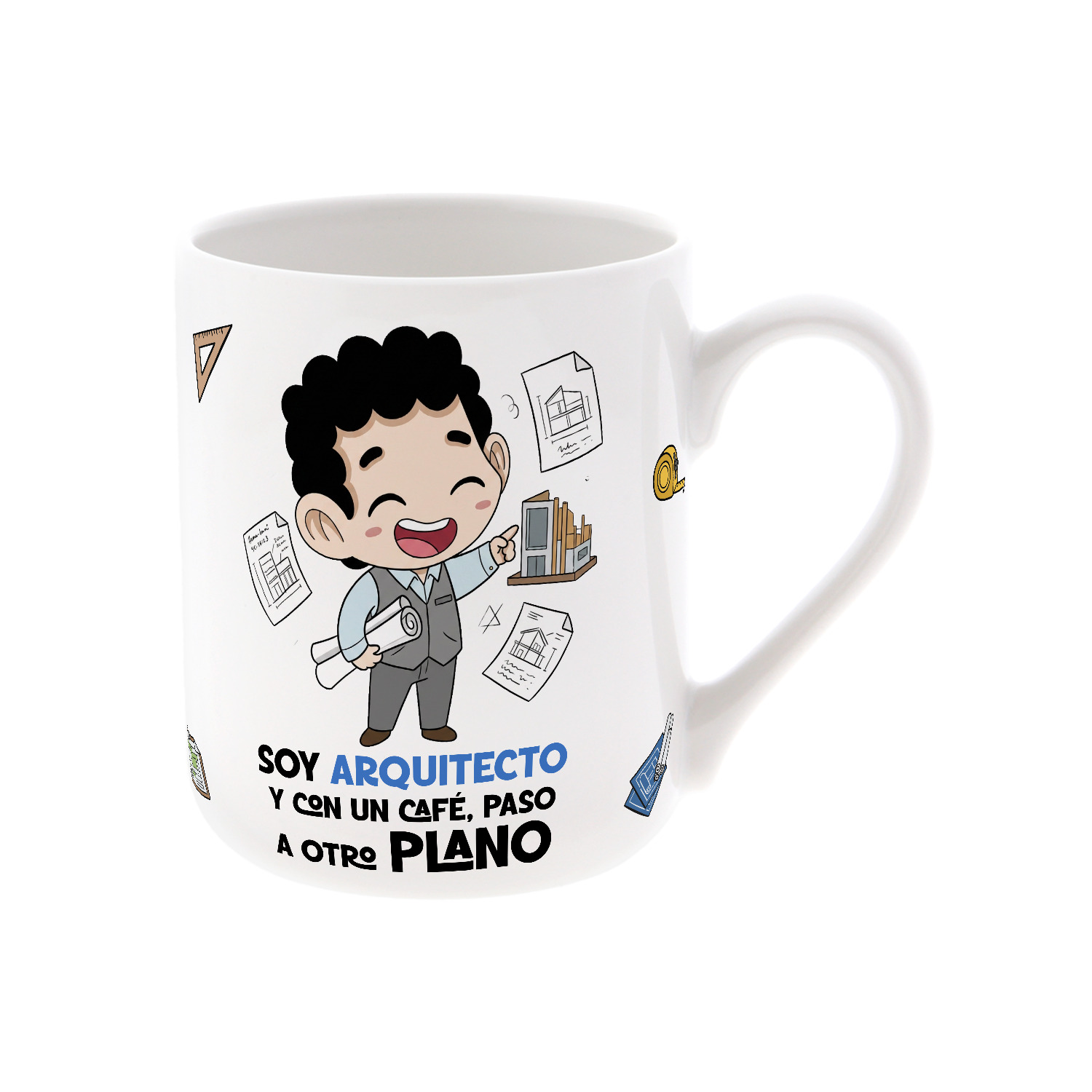 Taza de Cerámica – Arquitecto & Arquitecta | Malasaña