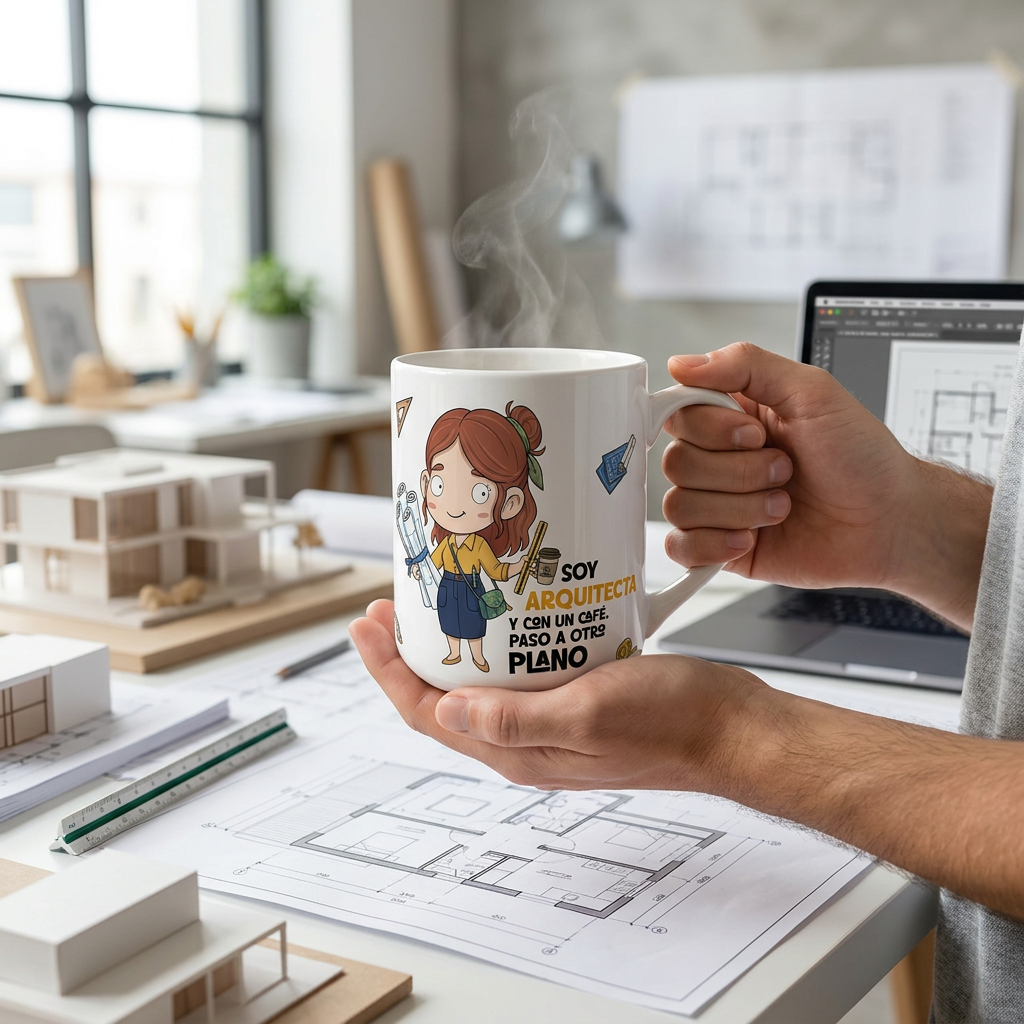 Taza de Cerámica – Arquitecto & Arquitecta | Malasaña