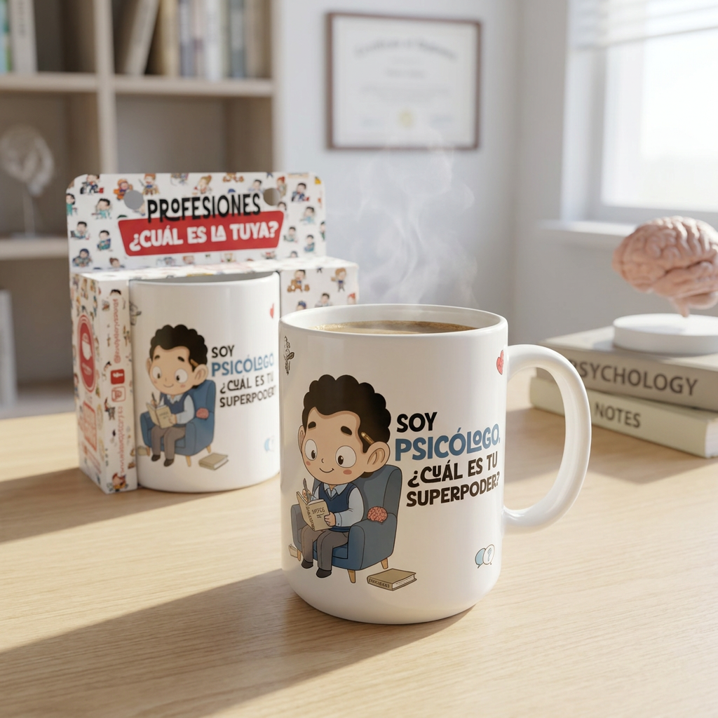 Taza de Cerámica – Psicólogo & Psicóloga | Malasaña