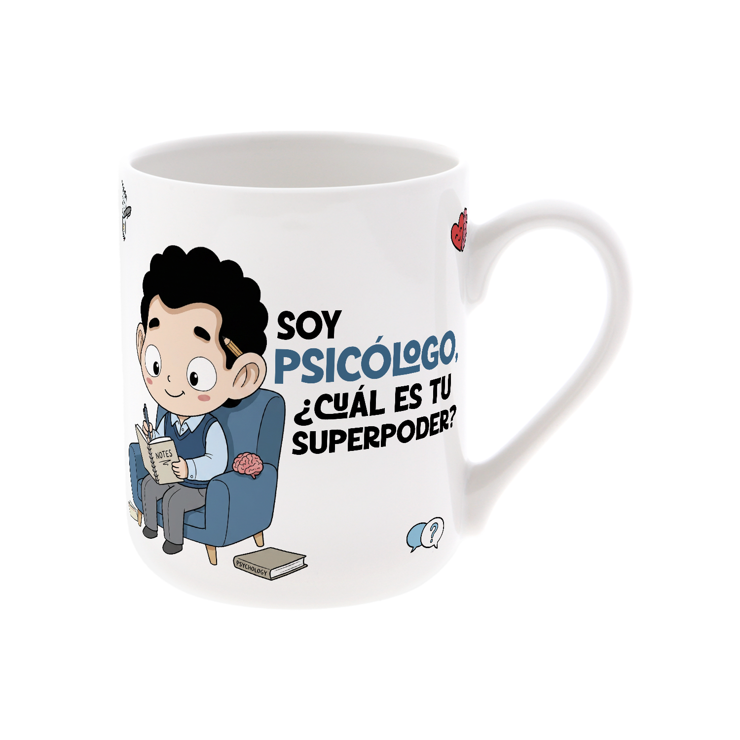 Taza de Cerámica – Psicólogo & Psicóloga | Malasaña