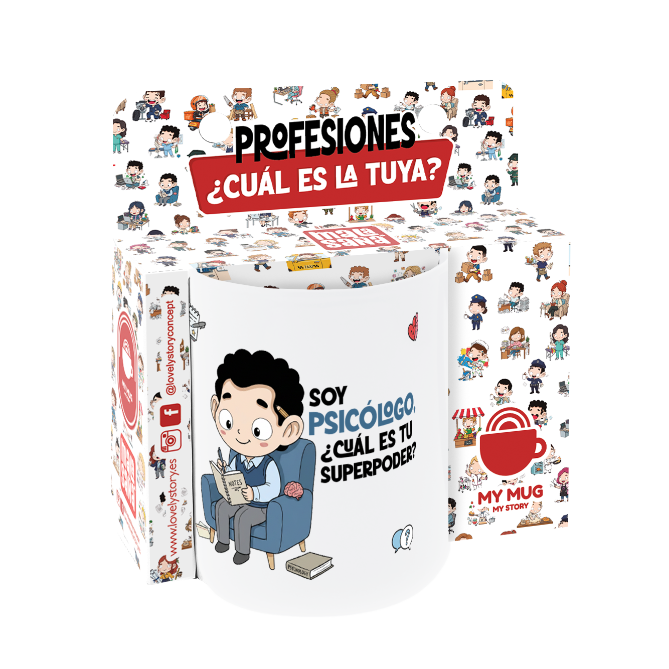 Taza de Cerámica – Psicólogo & Psicóloga | Malasaña