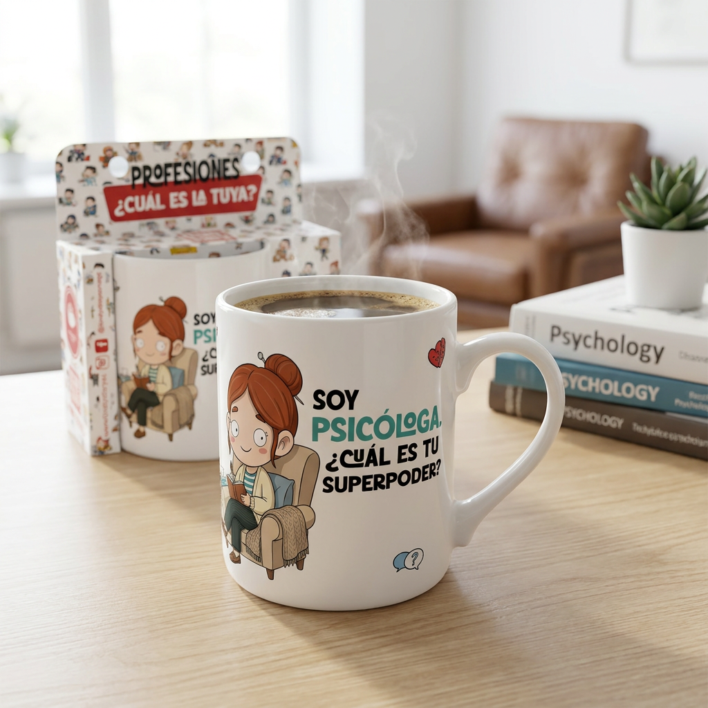 Taza de Cerámica – Psicólogo & Psicóloga | Malasaña