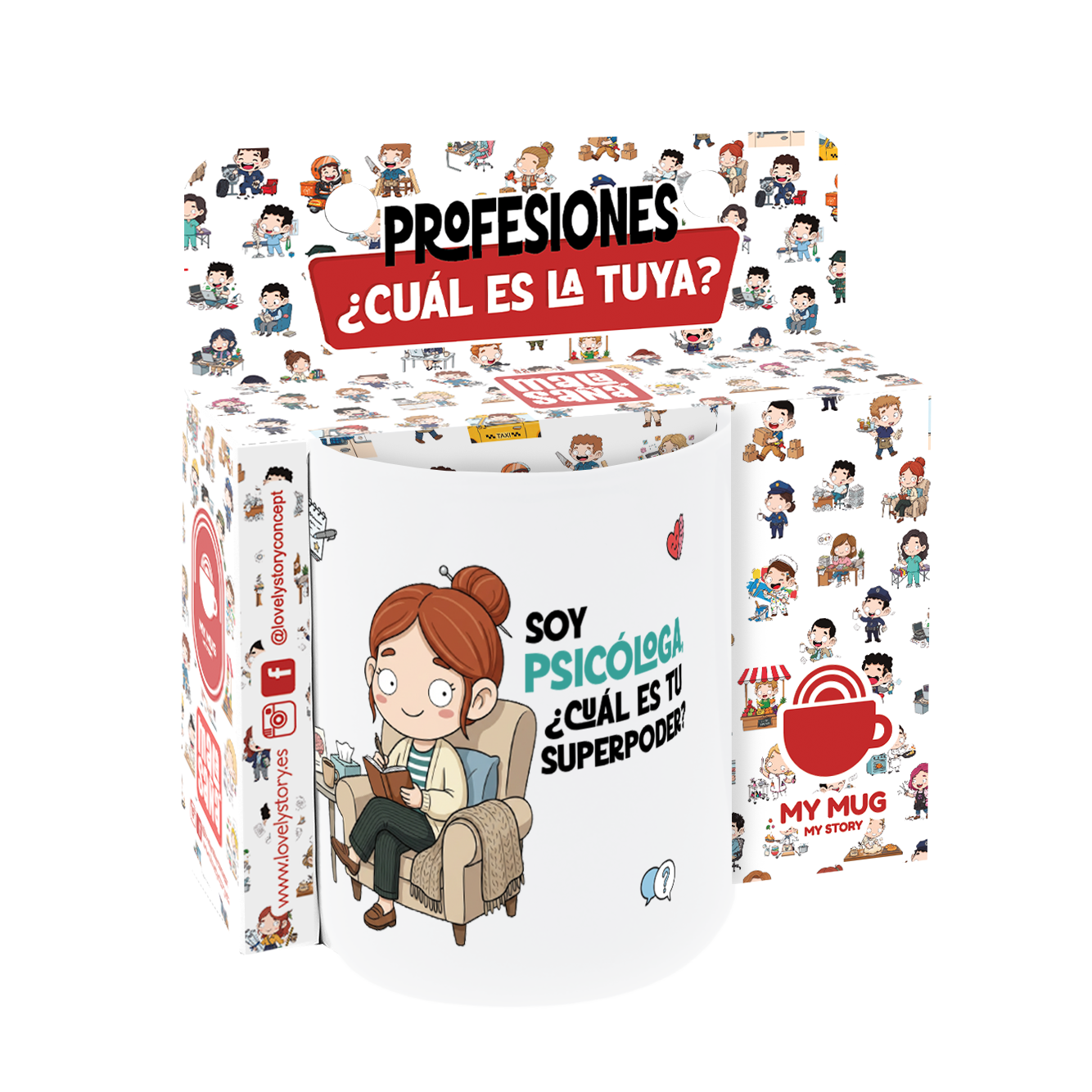Taza de Cerámica – Psicólogo & Psicóloga | Malasaña