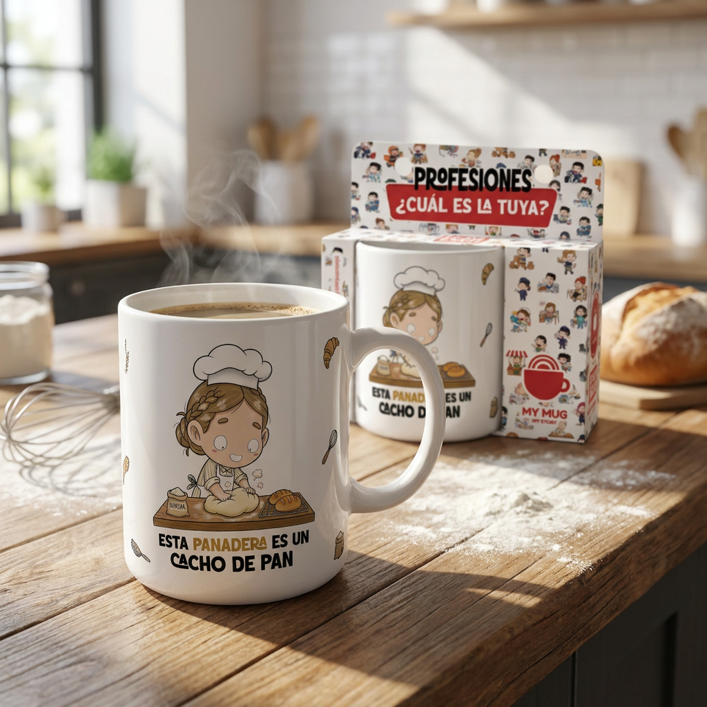 Taza de Cerámica – Panadero & Panadera | Malasaña