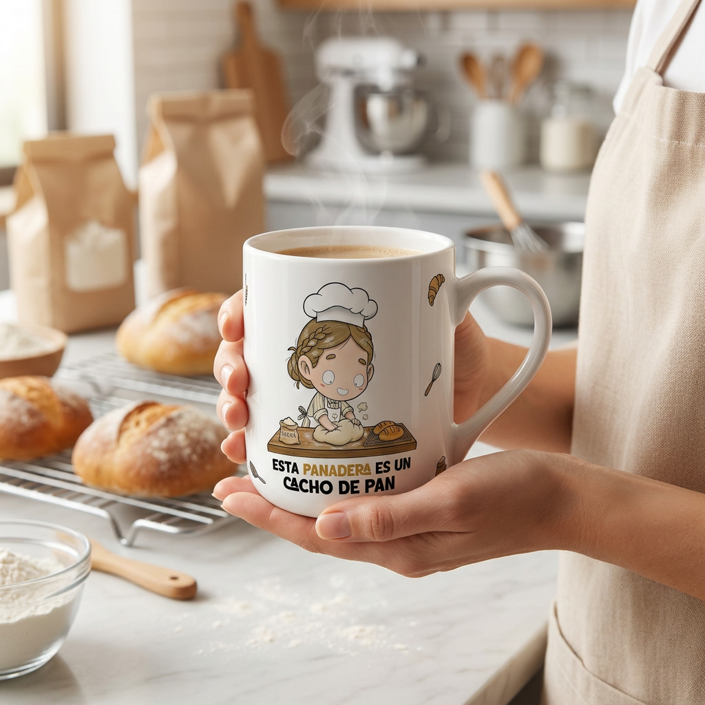 Taza de Cerámica – Panadero & Panadera | Malasaña