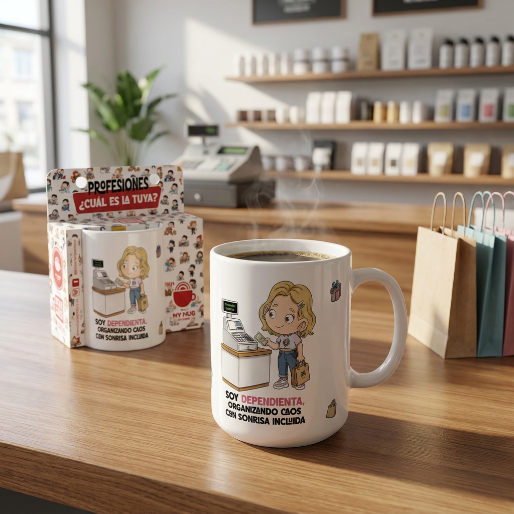 Taza de Cerámica – Dependienta | Malasaña