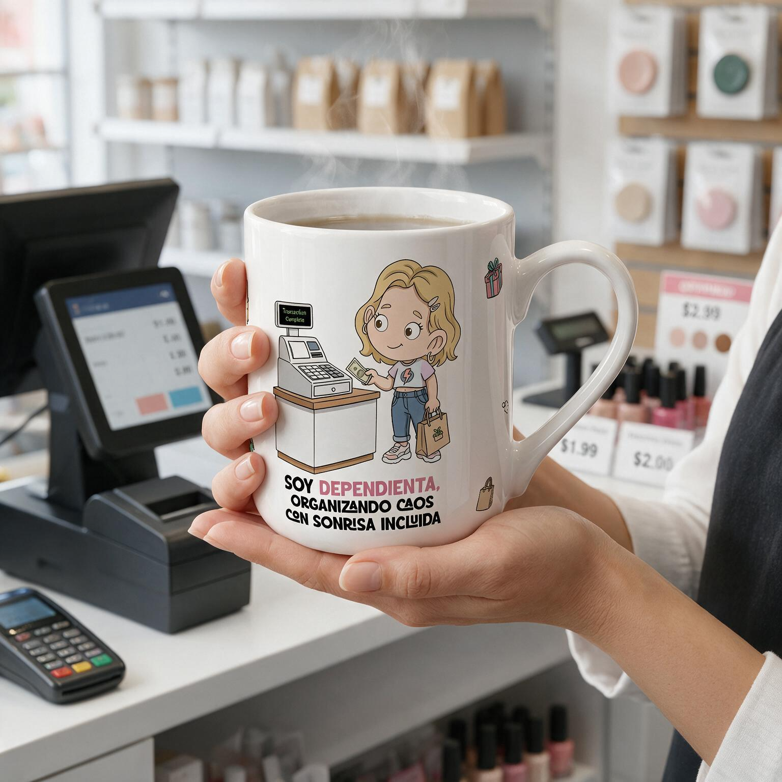 Taza de Cerámica – Dependienta | Malasaña