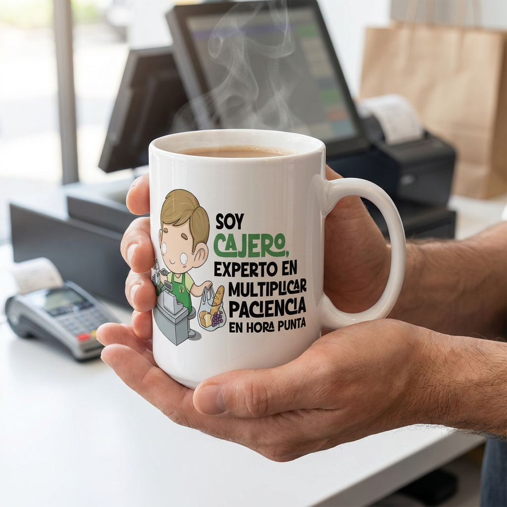 Taza de Cerámica – Cajero & Cajera | Malasaña