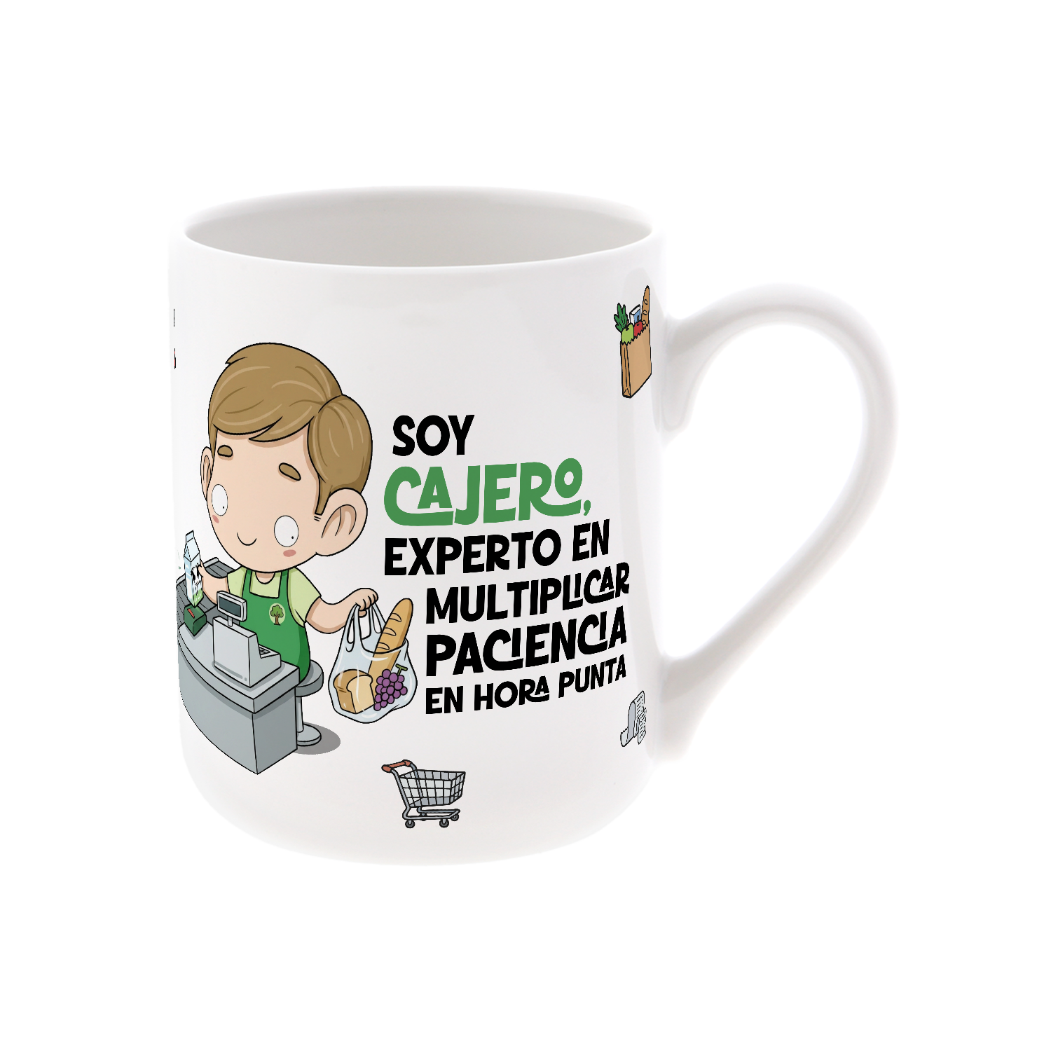 Taza de Cerámica – Cajero & Cajera | Malasaña
