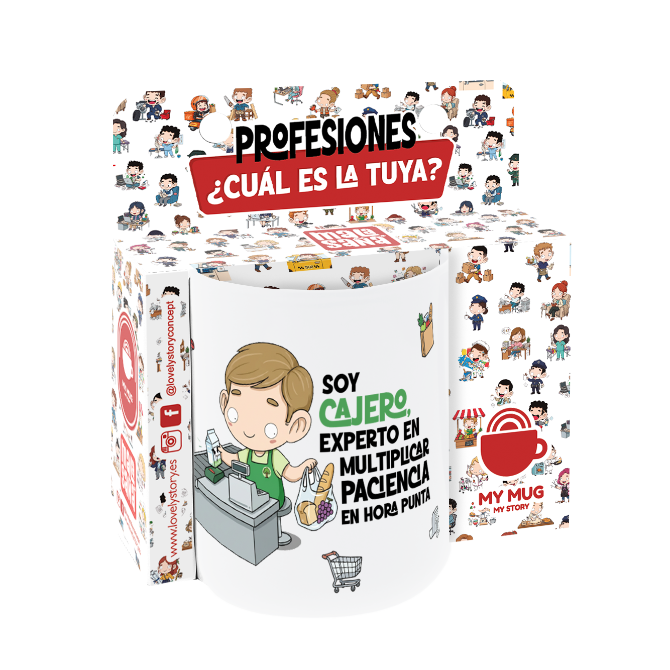 Taza de Cerámica – Cajero & Cajera | Malasaña