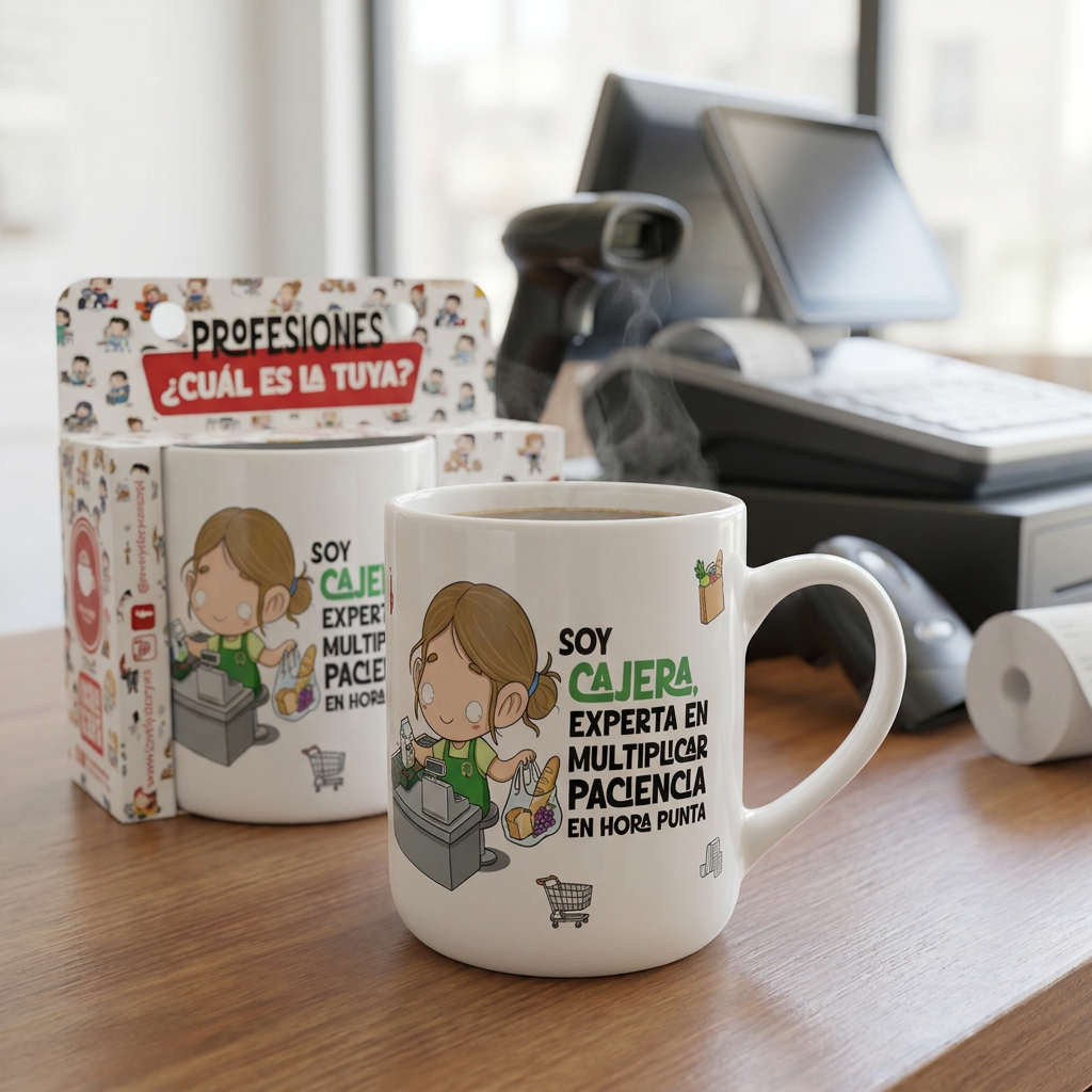 Taza de Cerámica – Cajero & Cajera | Malasaña