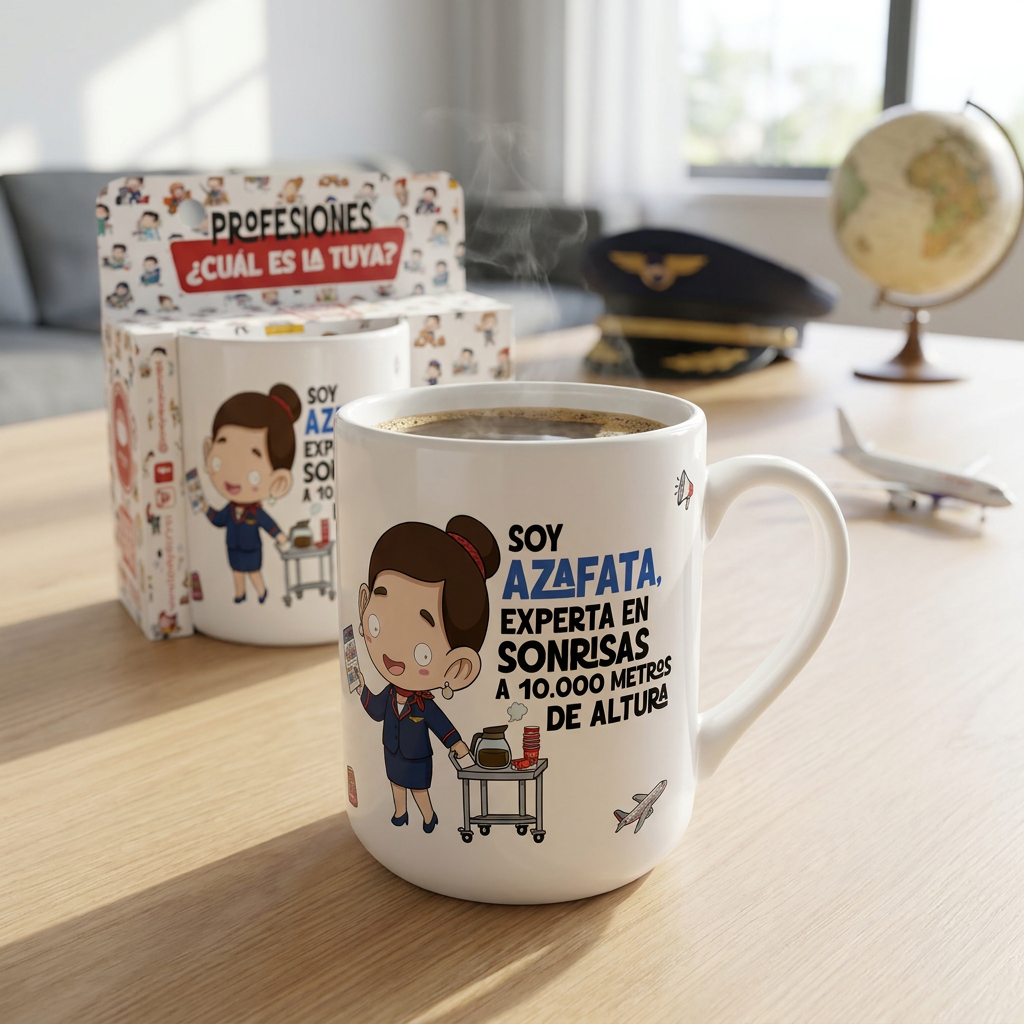 Taza de Cerámica – Azafata | Malasaña