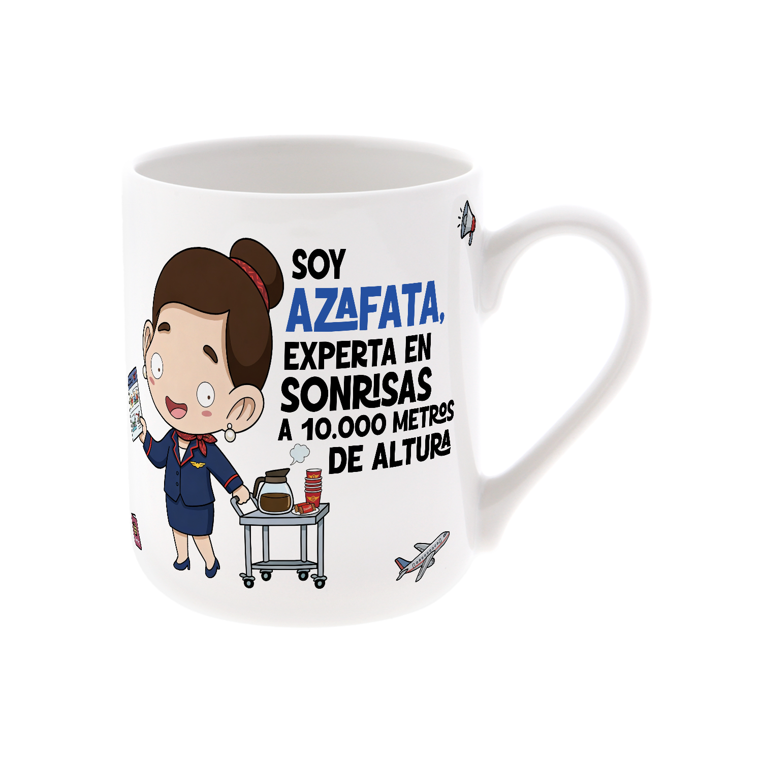 Taza de Cerámica – Azafata | Malasaña