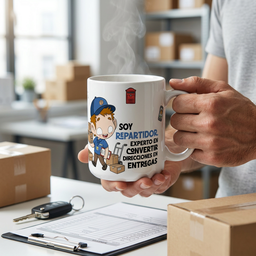 Taza de Cerámica – Repartidor | Malasaña