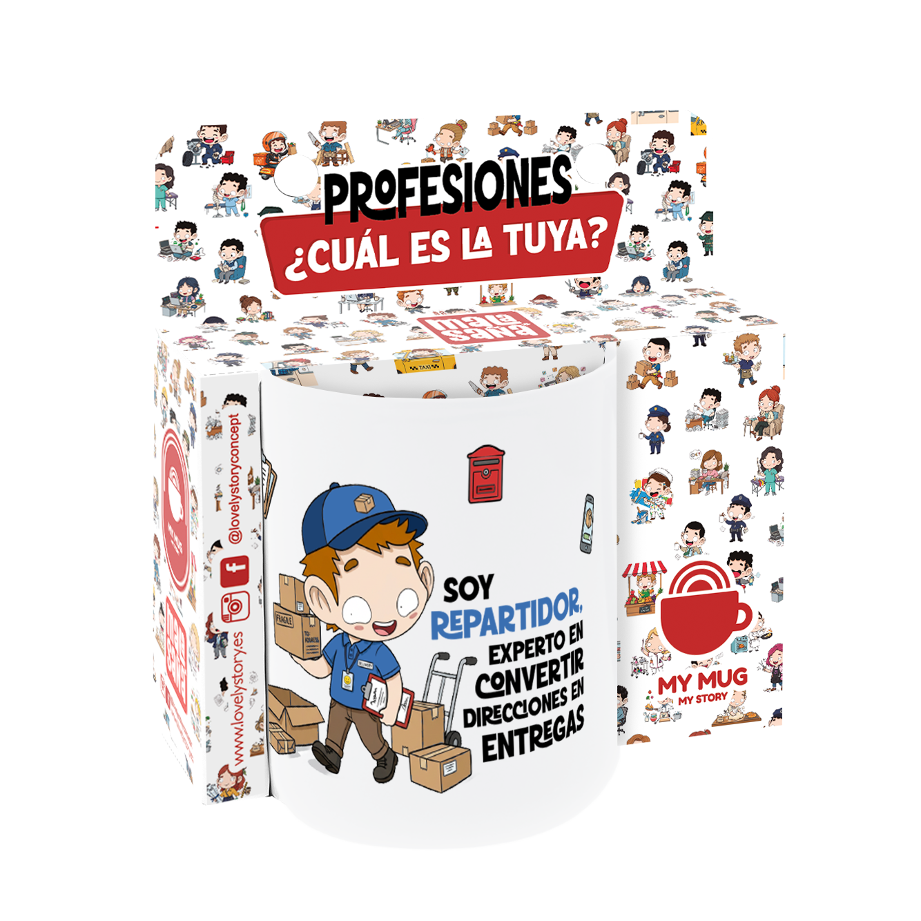 Taza de Cerámica – Repartidor | Malasaña