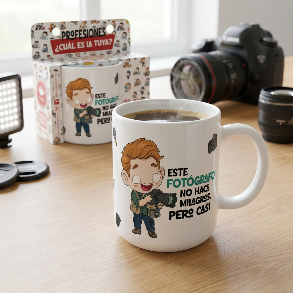 Taza de Cerámica – Fotógrafo & Fotógrafa | Malasaña