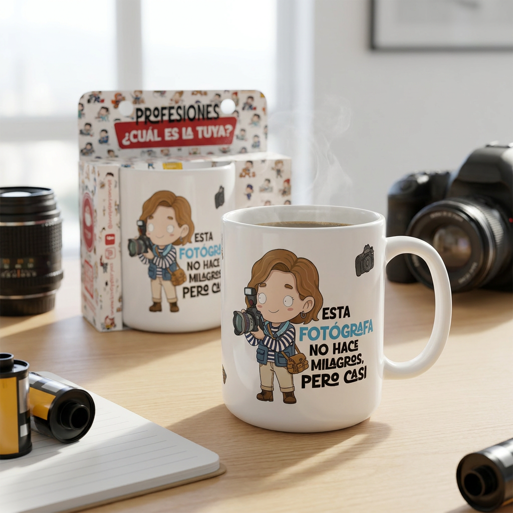 Taza de Cerámica – Fotógrafo & Fotógrafa | Malasaña