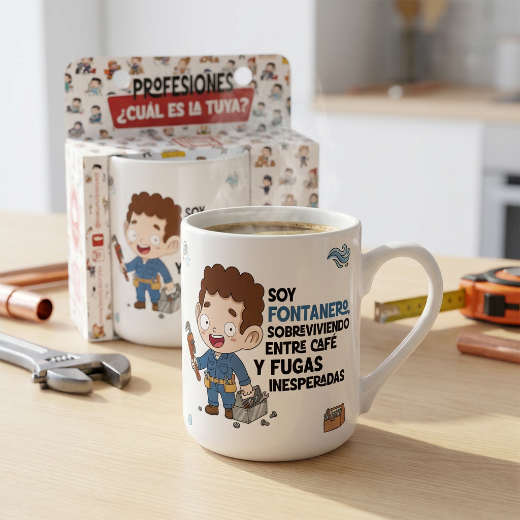 Taza de Cerámica – Fontanero | Malasaña