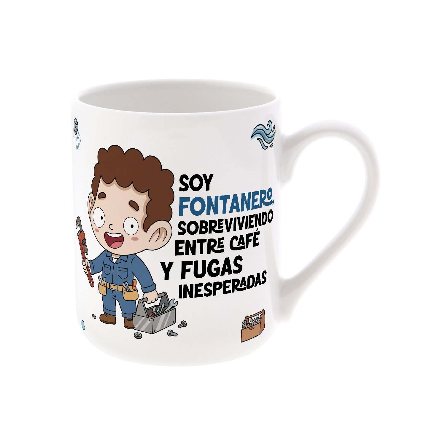 Taza de Cerámica – Fontanero | Malasaña