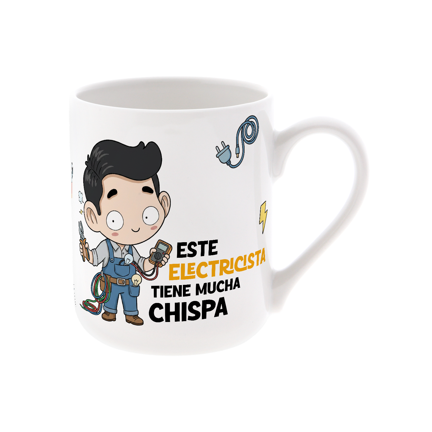 Taza de Cerámica – Electricista | Malasaña