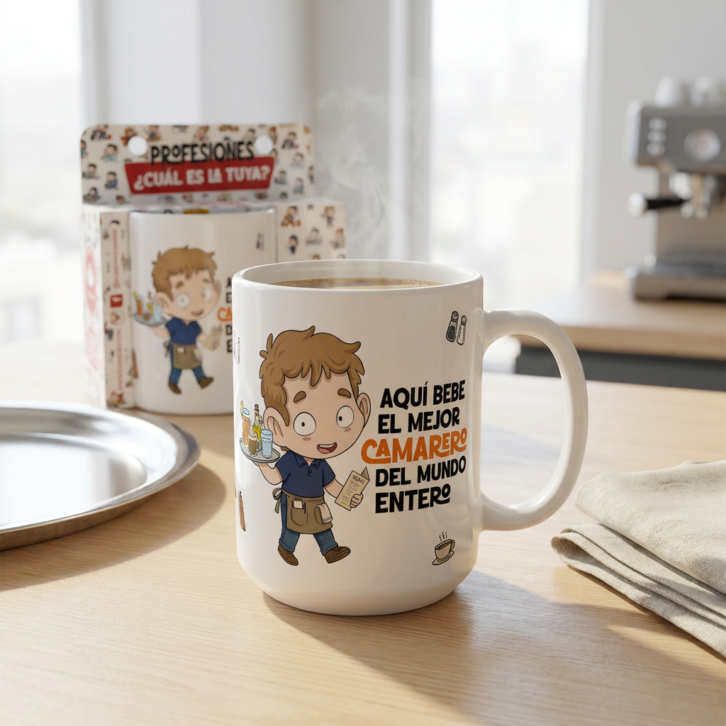 Taza de Cerámica – Camarero & Camarera | Malasaña