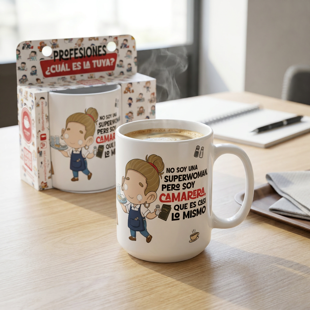 Taza de Cerámica – Camarero & Camarera | Malasaña