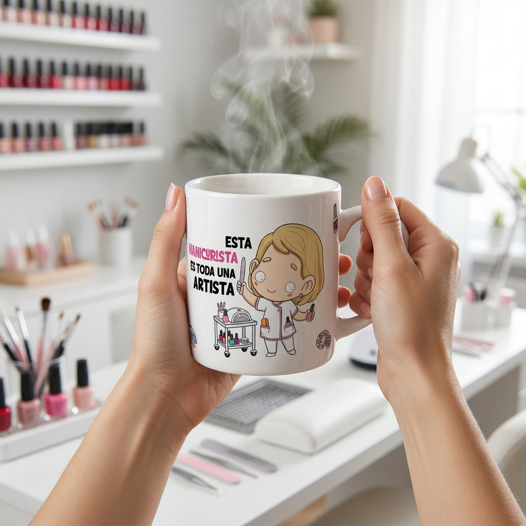 Taza de Cerámica – Manicurista | Malasaña
